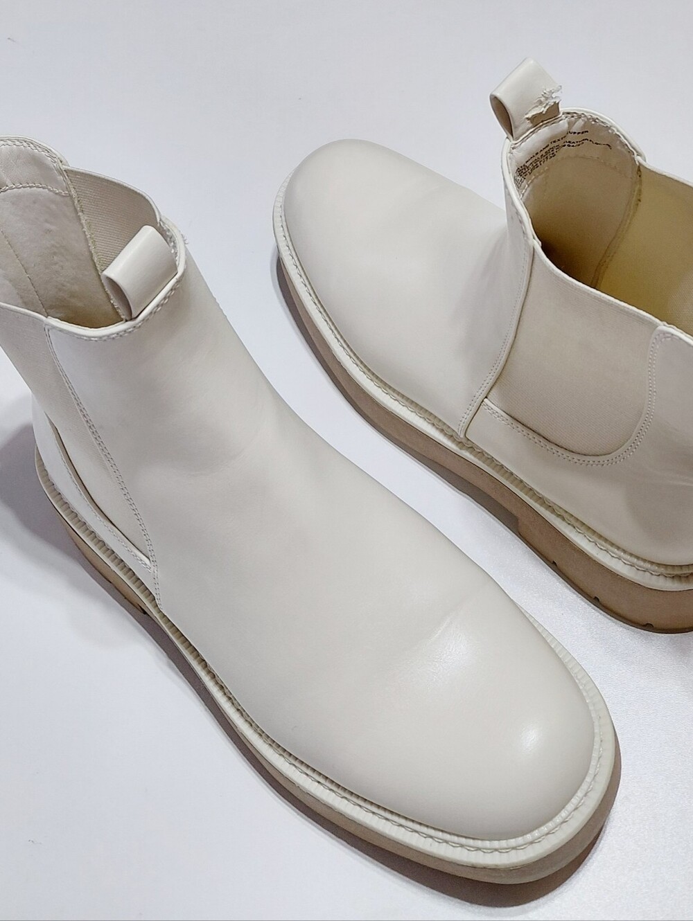 A NEW DAY Women's Cream Chelsea Ankle Boot Size 9.5